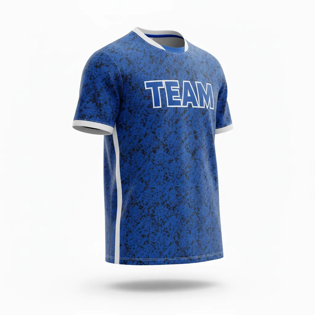 Custom Esports Short Sleeve T Shirt - Blue, White - Ss Tshirt All Blacks Royal - Front View - Kinexa Sportswear