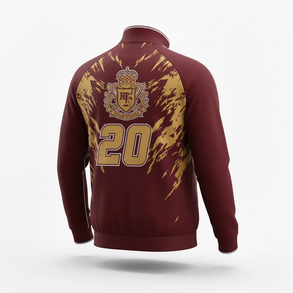 Custom Esports Track Jacket - Gold, White - All Blacks Vegas - Back View - Kinexa Sportswear