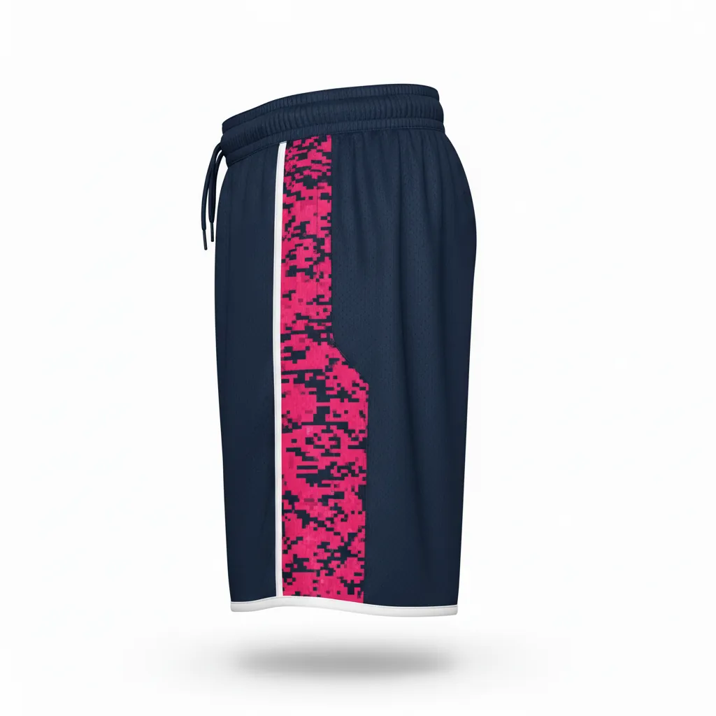 Custom Esports Training Shorts - Side View - KINEXA