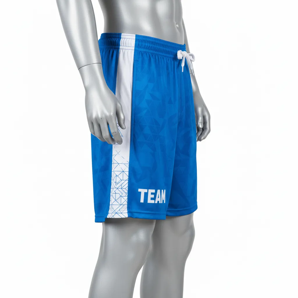 Custom Flag Football Athletic Shorts - Side View - KINEXA