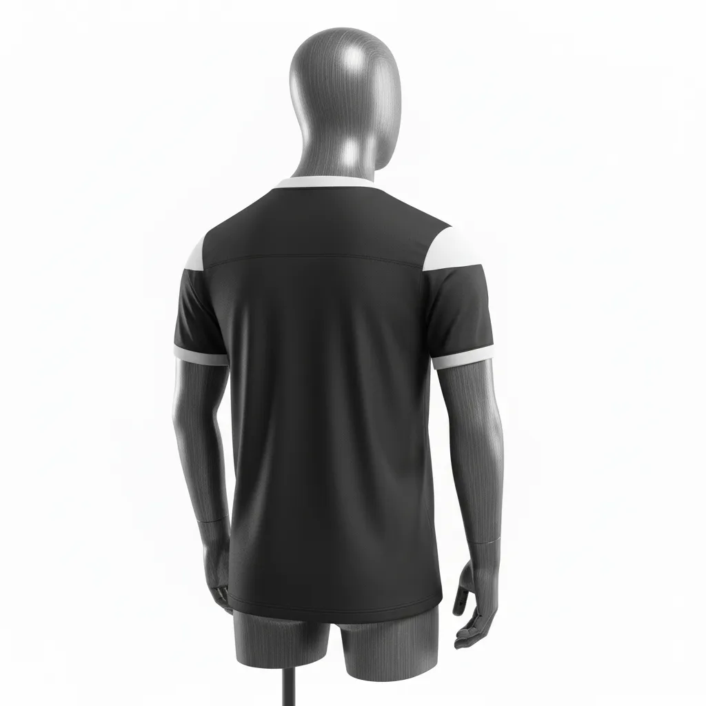 Custom Flag Football Flag Football Jersey - White - Performance Charcoal Brushed Metal - Back View - Kinexa Sportswear