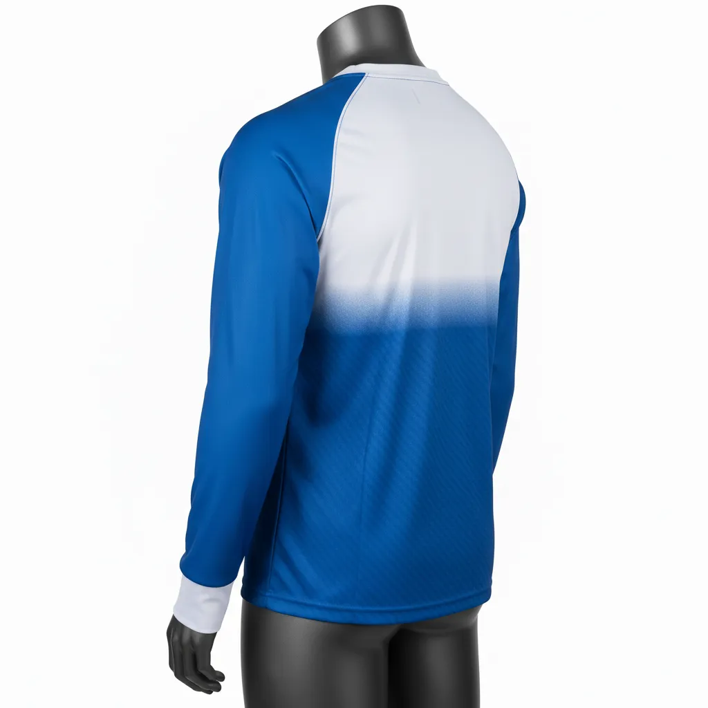 Custom Flag Football Long Sleeve Training Shirts - Back View - KINEXA