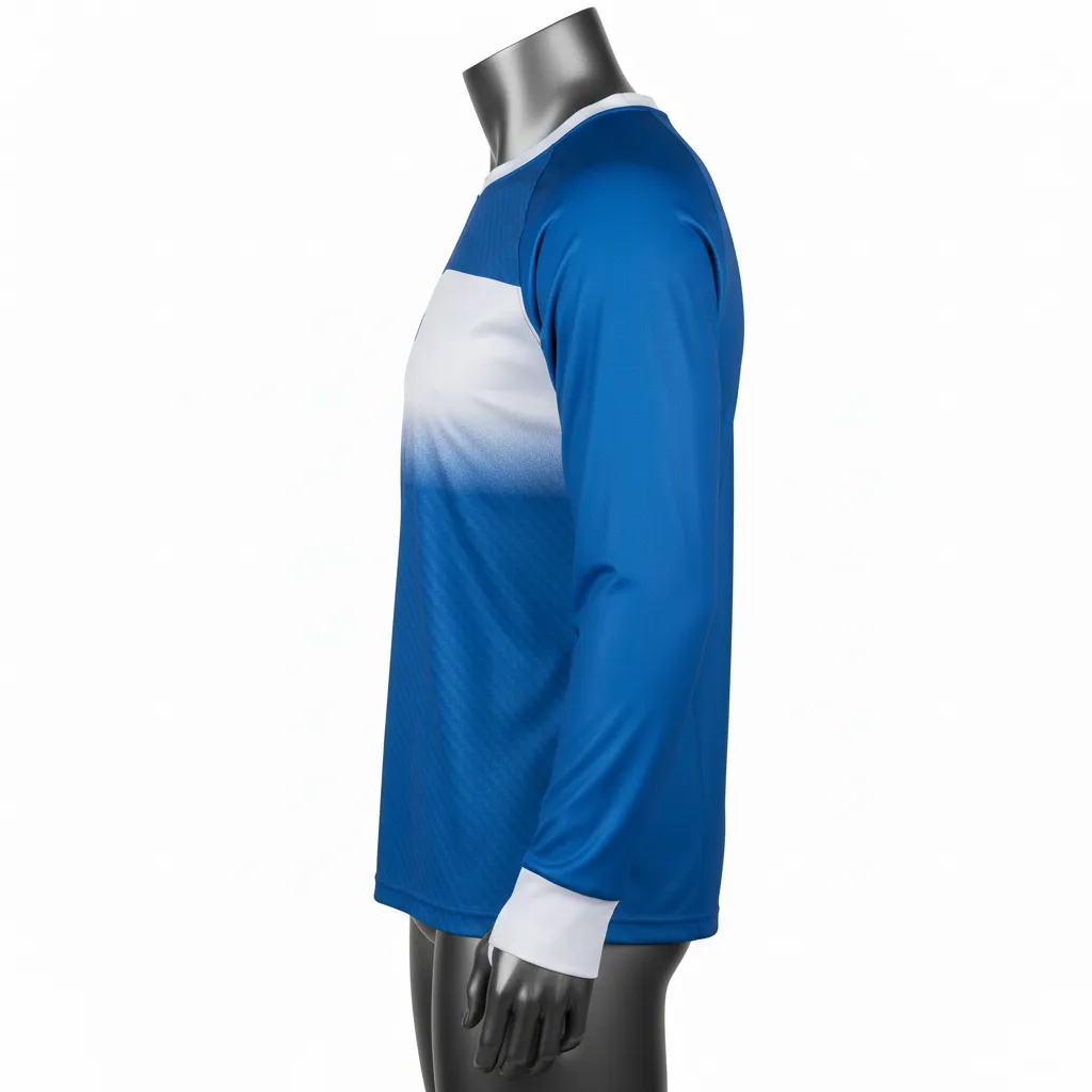 Custom Flag Football Long Sleeve Training Shirts - Side View - KINEXA