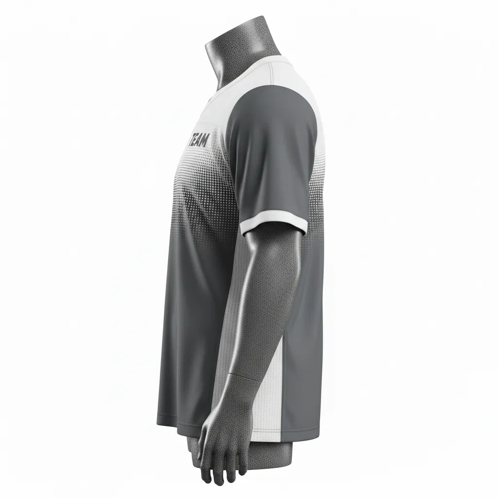 Custom Flag Football Practice Jerseys - Side View - KINEXA