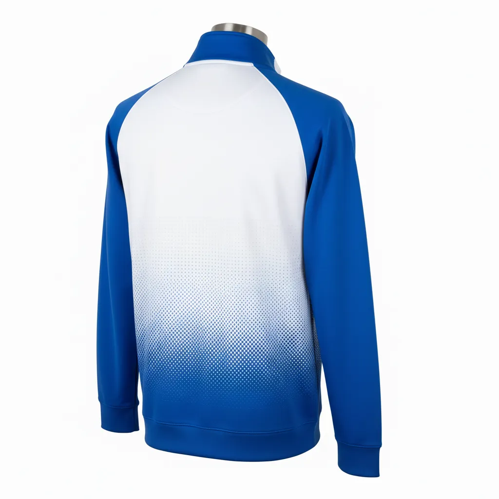 Custom Flag Football Quarter-Zip Pullovers - Back View - KINEXA