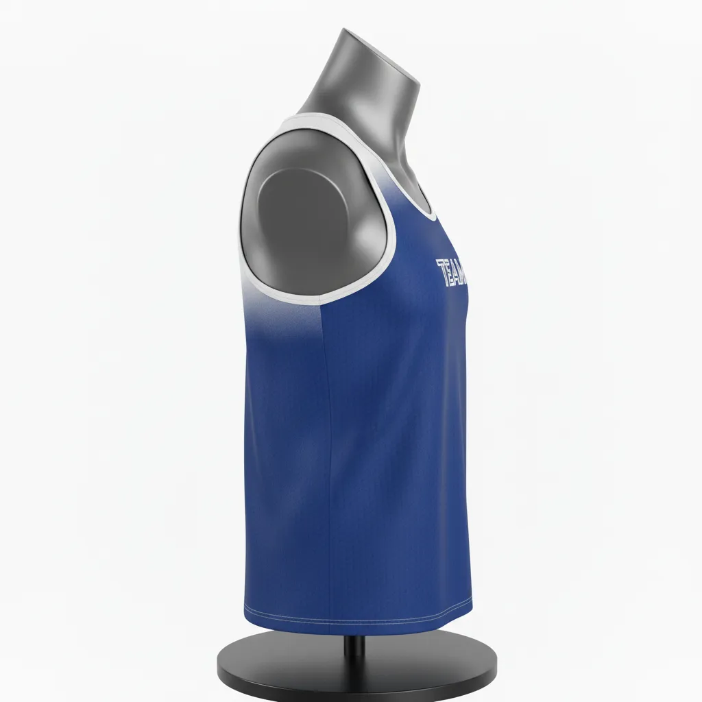 Custom Flag Football Sleeveless Training Tank - Side View - KINEXA