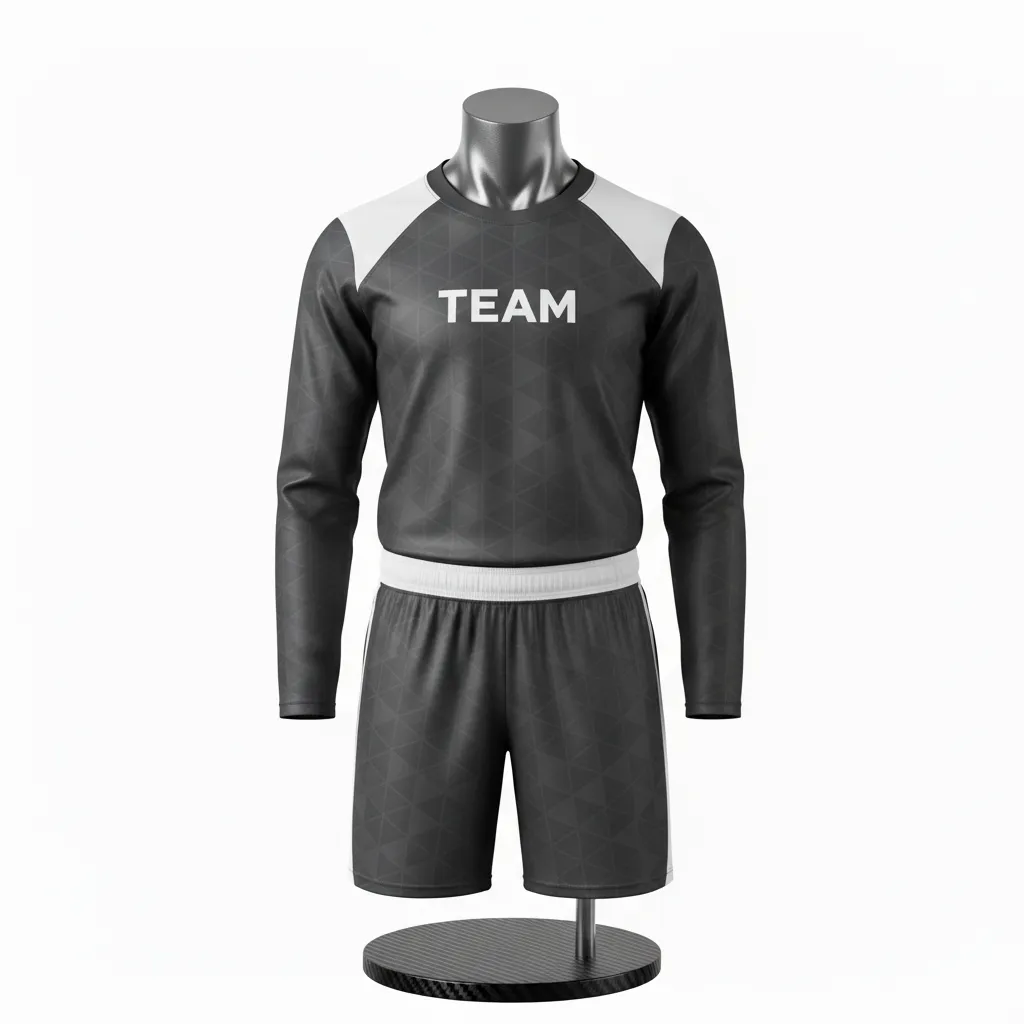 Custom Flag Football Flag Football Uniform Set - Black, White - Carbon Fiber - Front View - Kinexa Sportswear
