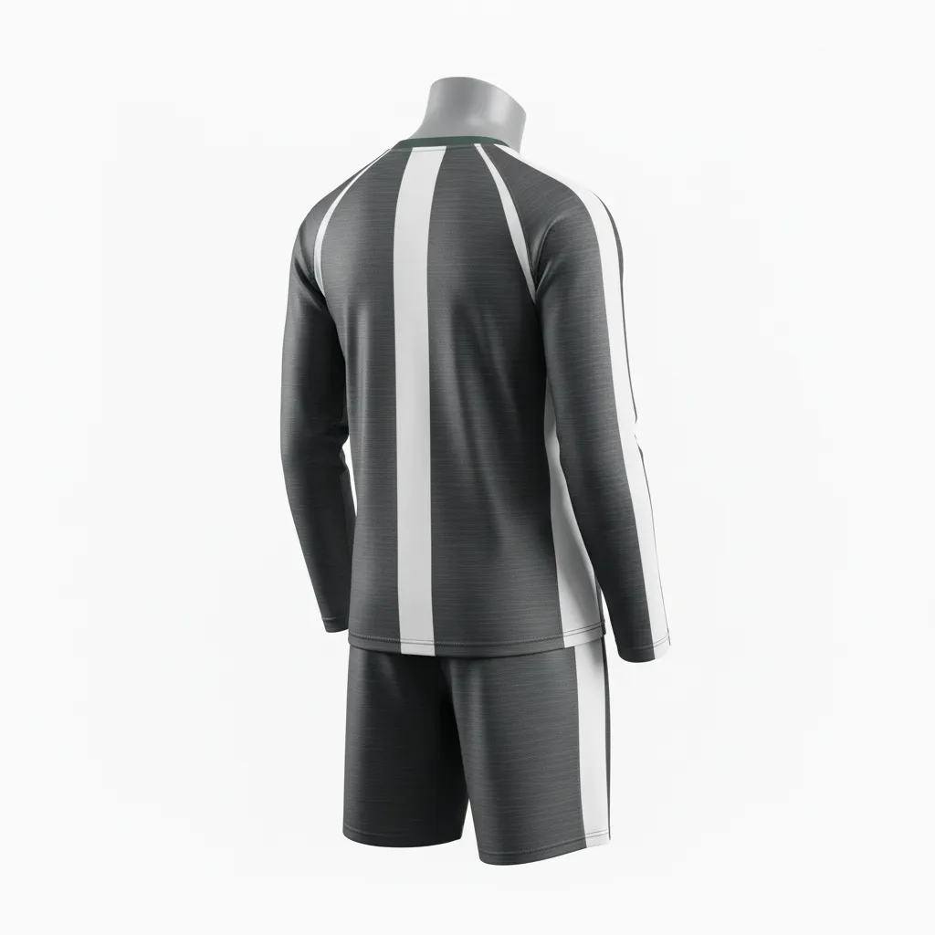 Custom Flag Football Flag Football Uniform Set - White - Charcoal Brushed Metal - Back View - Kinexa Sportswear
