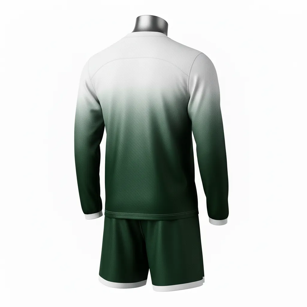 Custom Flag Football Flag Football Uniform Set - Green, White - Dark Carbon Chest - Back View - Kinexa Sportswear