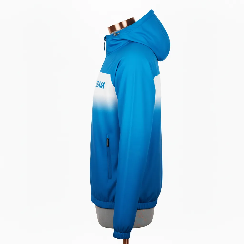 Custom Flag Football Windbreaker Jackets - Side View - KINEXA