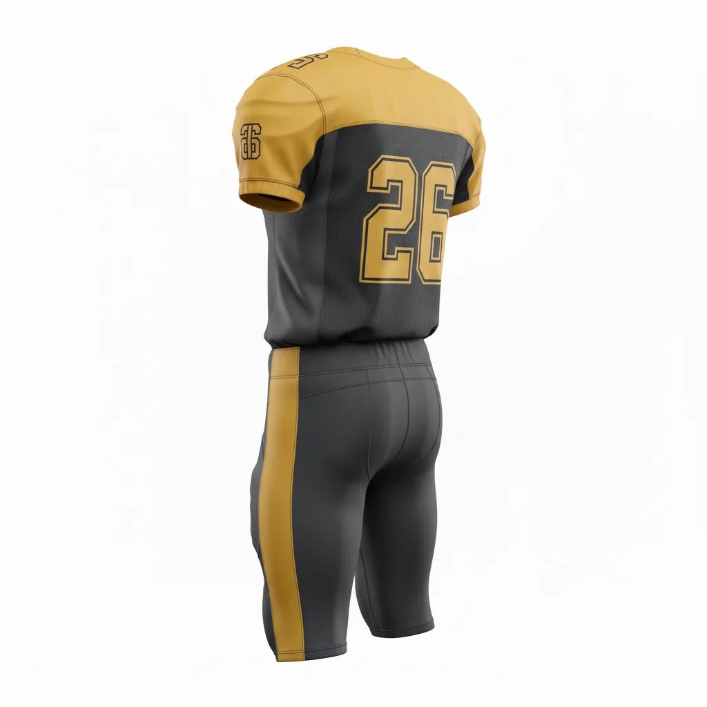 Custom Alternate Football Uniforms - Back View - KINEXA