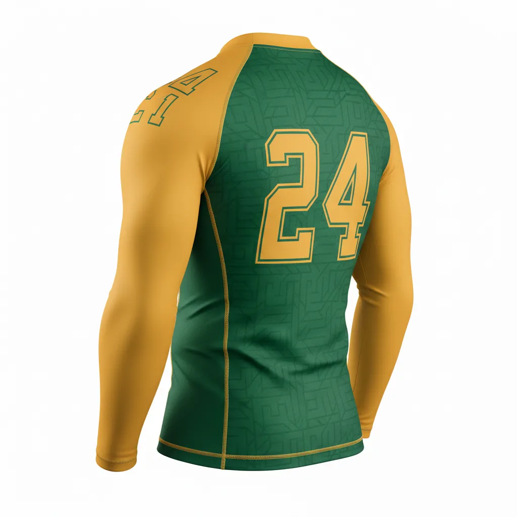 Custom Football Compression Shirts - Back View - KINEXA