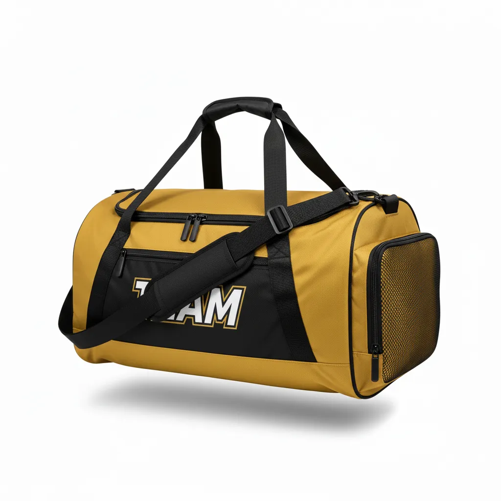 Custom Football Duffle Bags - Side View - KINEXA