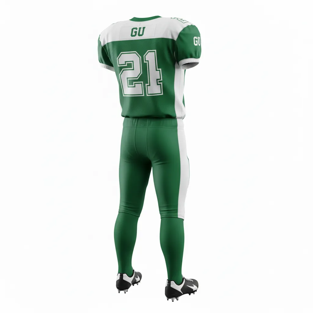 Custom Away Football Uniforms - Back View - KINEXA