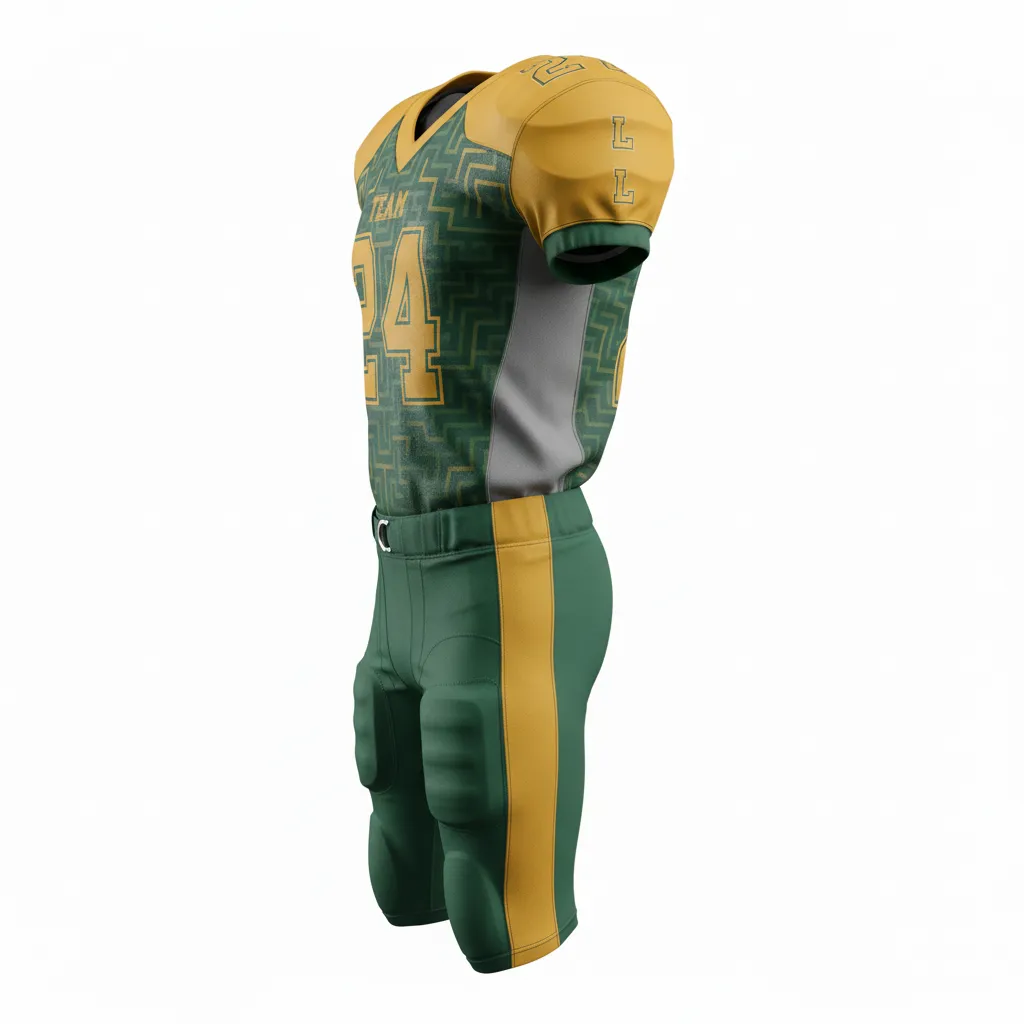 Custom Professional Football Uniforms - Side View - KINEXA