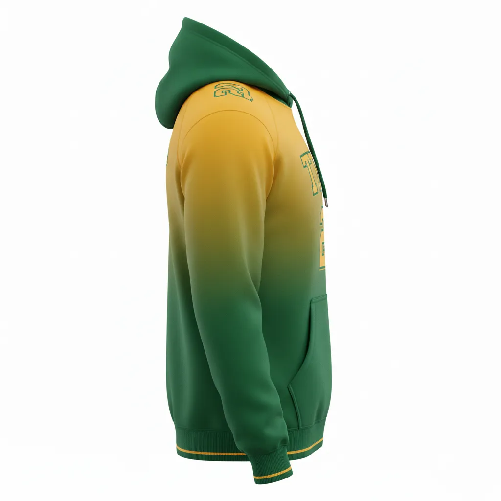 Custom Football Pullover Hoodies - Side View - KINEXA