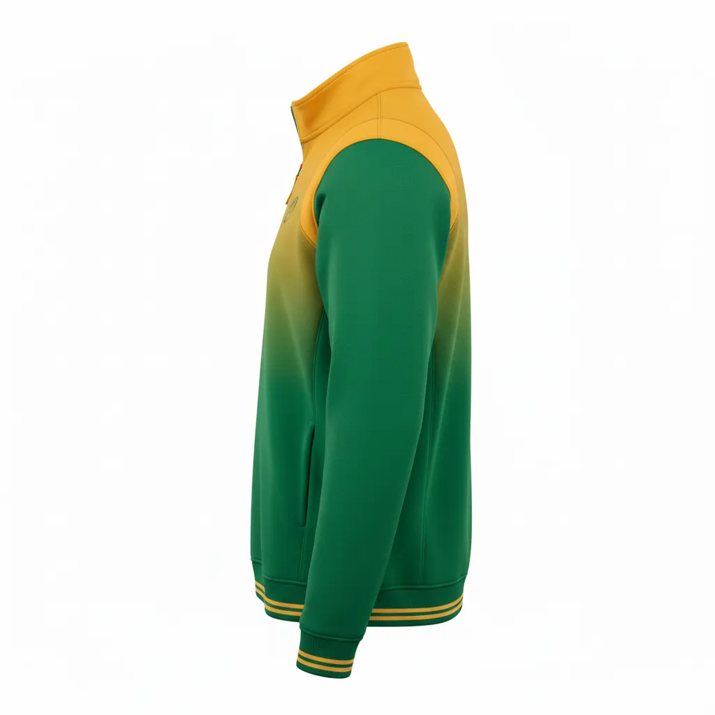Custom Football Quarter Zip Pullovers - Side View - KINEXA