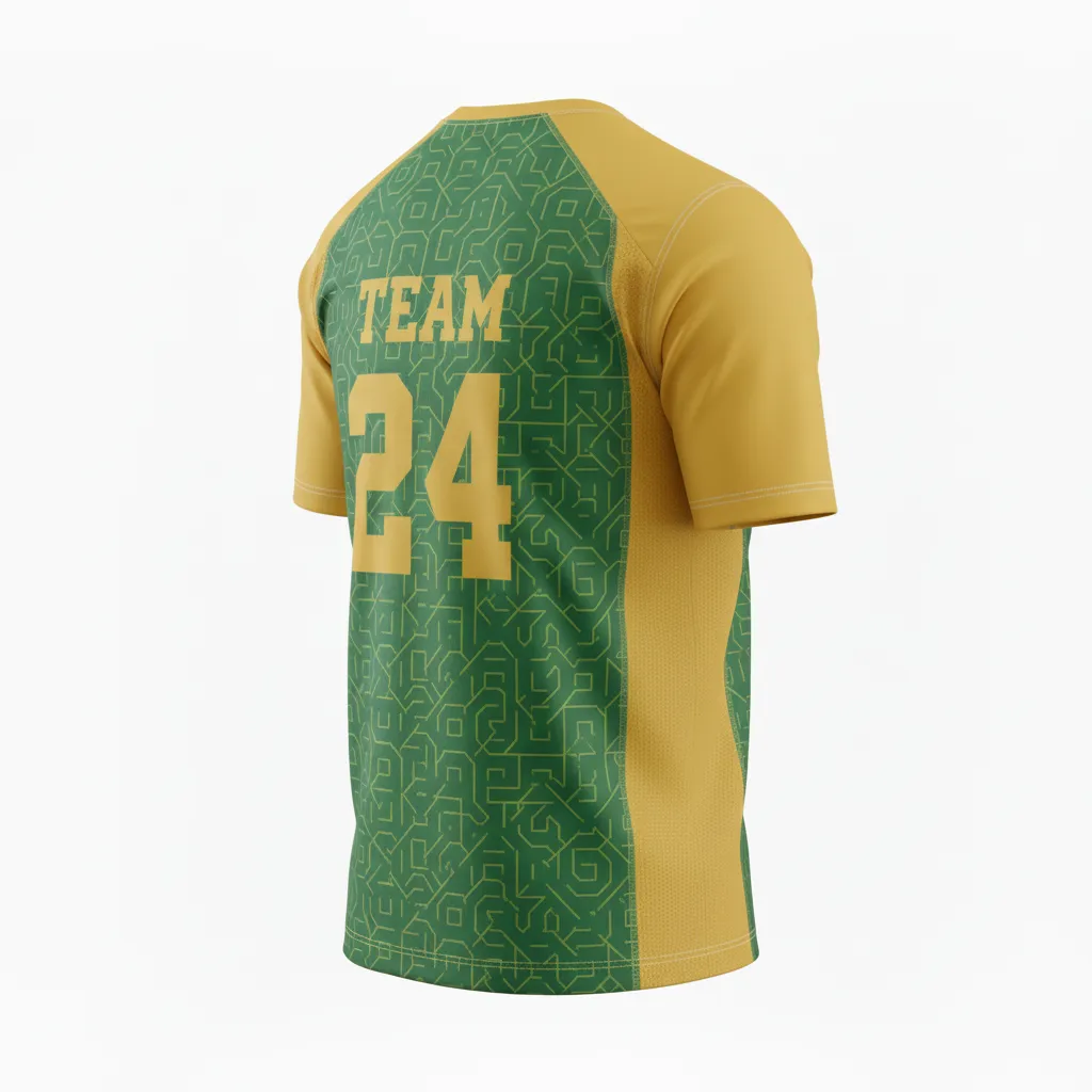 Custom Football Short Sleeve T-Shirts - Back View - KINEXA