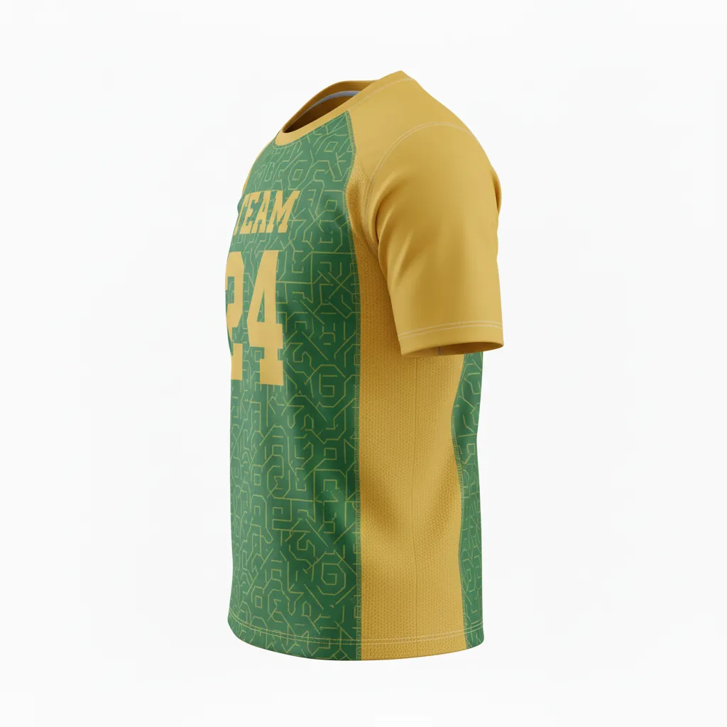 Custom Football Short Sleeve T-Shirts - Side View - KINEXA