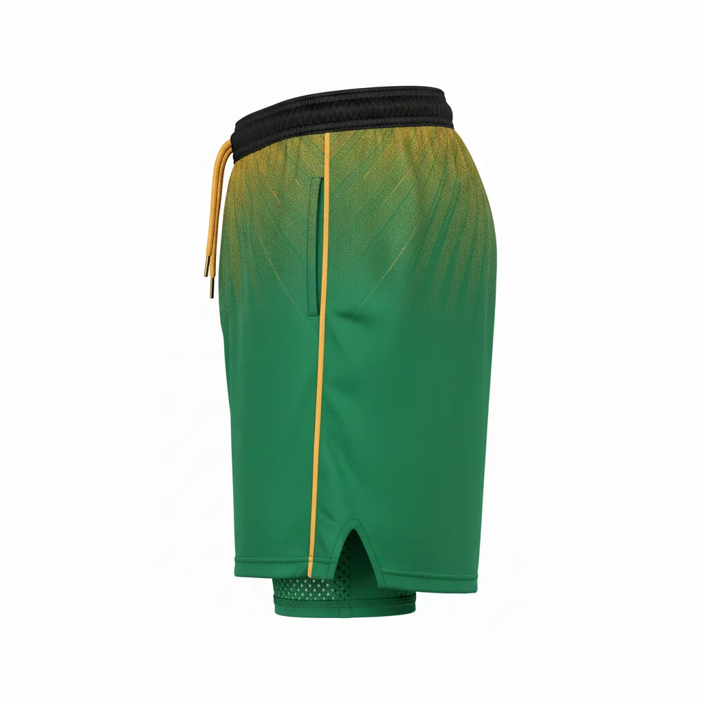 Custom Football Training Shorts - Side View - KINEXA