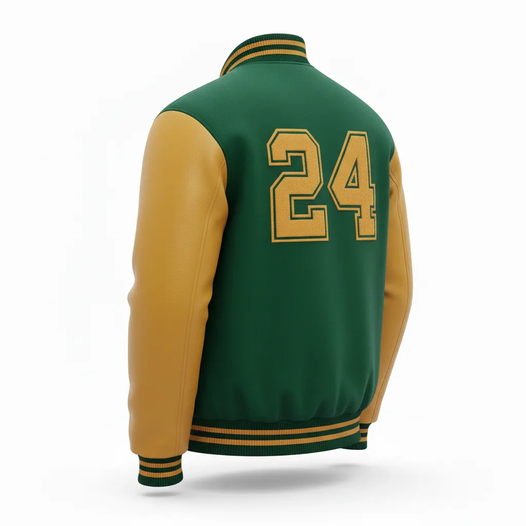 Custom Football Varsity Jackets - Back View - KINEXA
