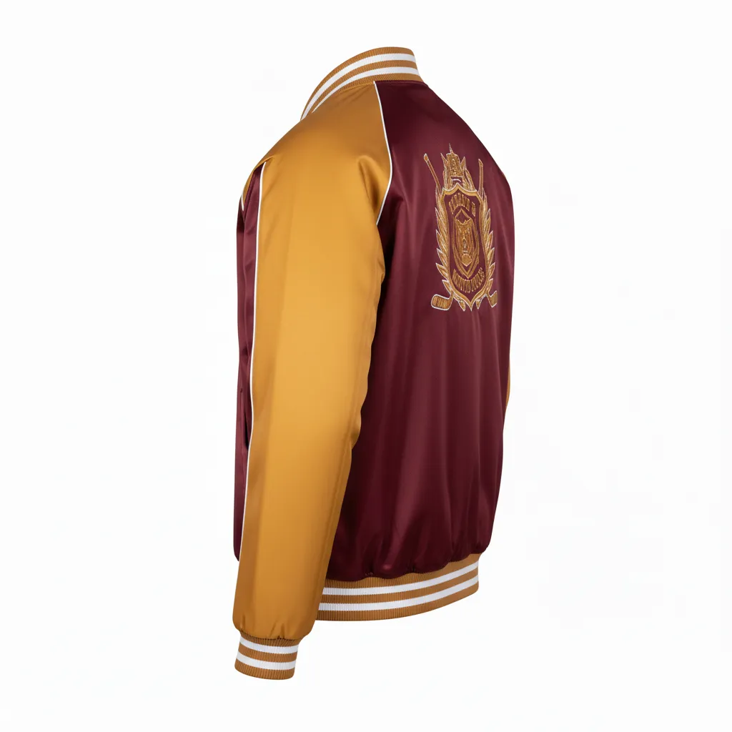 Custom Ice Hockey Bomber Jackets - Back View - KINEXA