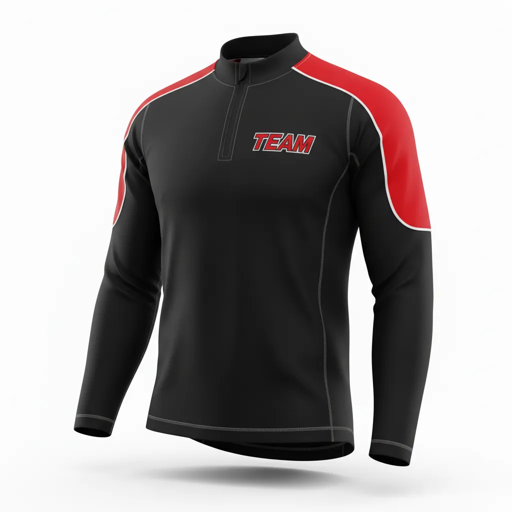 Custom Ice Hockey Compression Base Layer - Black, Silver, White - Front View - Kinexa Sportswear