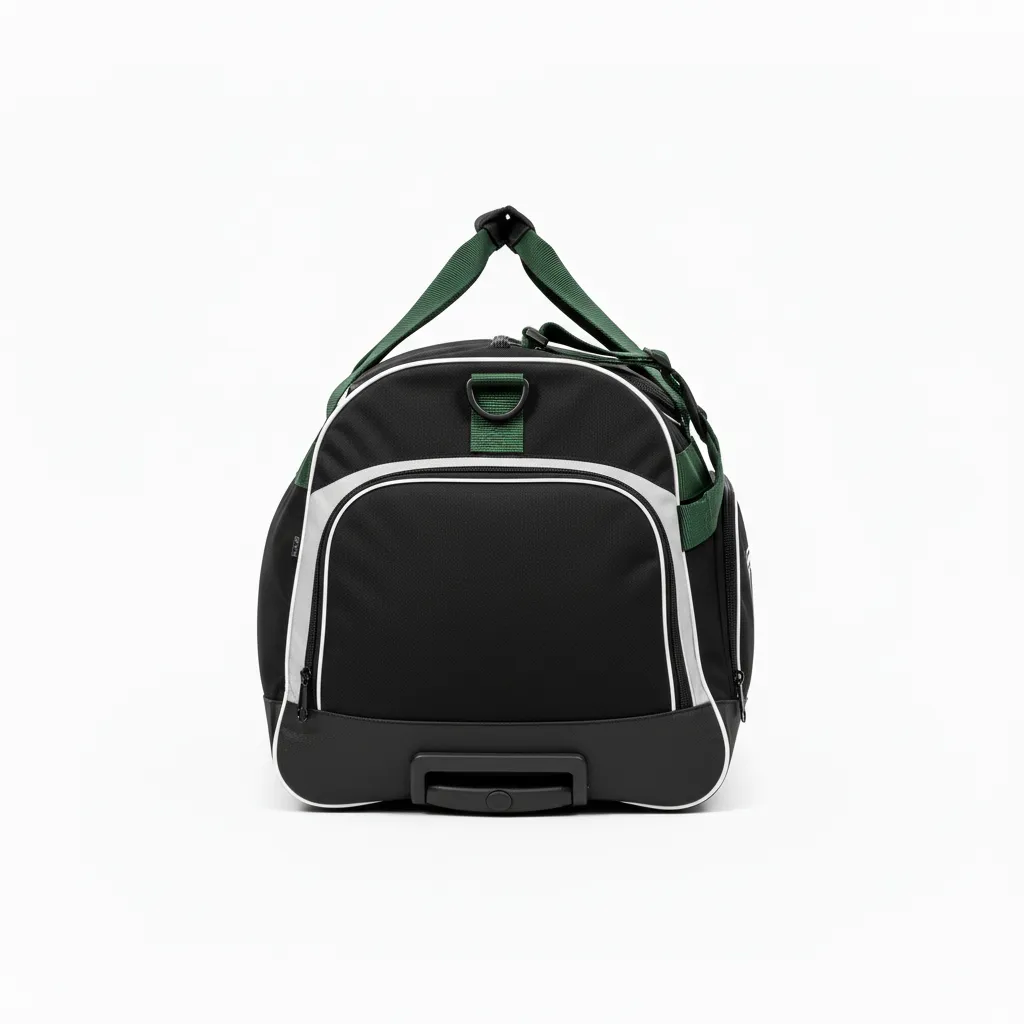 Custom Ice Hockey Equipment Bag - Black, Silver, White - Equipmentbag - Side View - Kinexa Sportswear