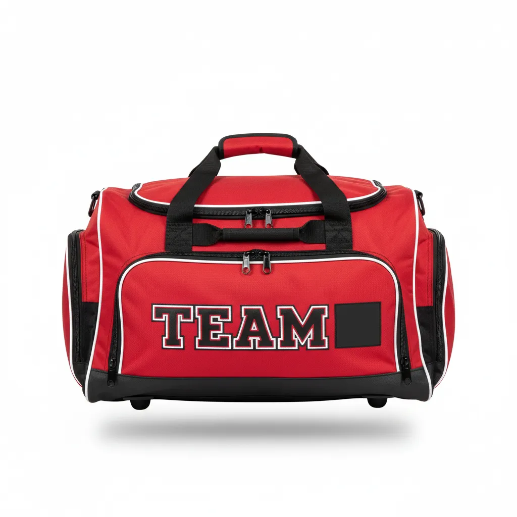 Custom Ice Hockey Equipment Bag - Black, White - Equipmentbag Cardinal - Front View - Kinexa Sportswear