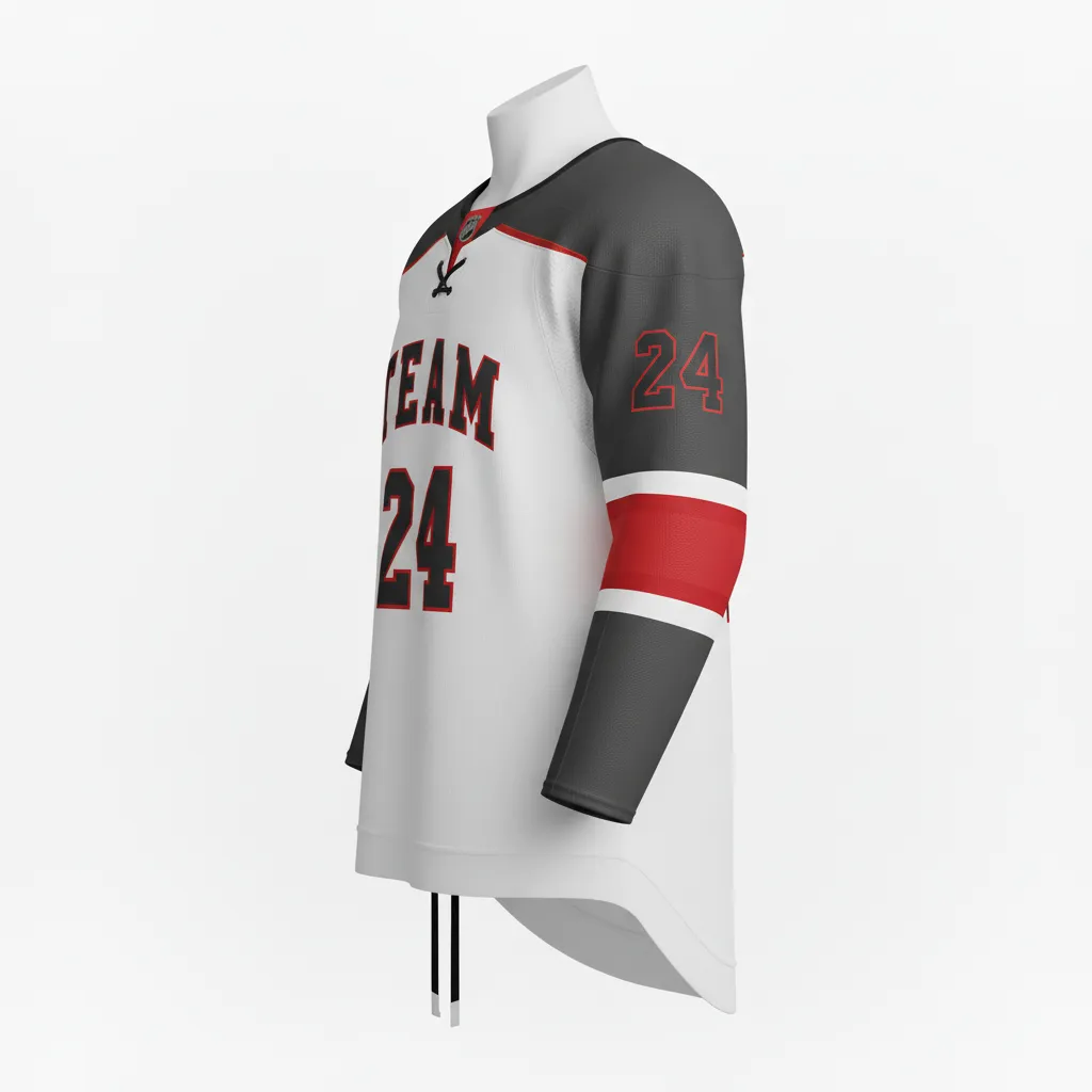 Custom Ice Hockey Game Day Home Jersey - Gold - Charcoal - Front View - Kinexa Sportswear