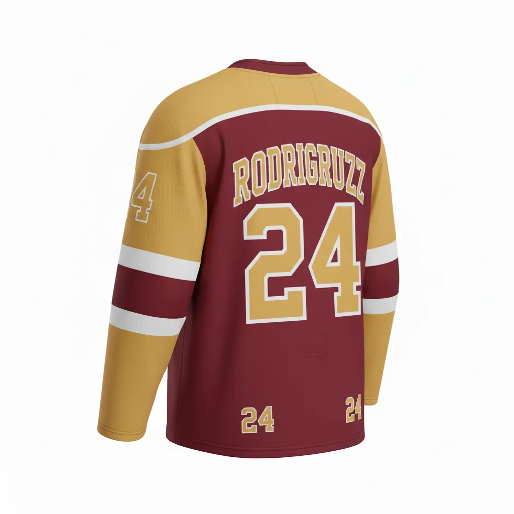 Custom Ice Hockey Practice Jerseys - Back View - KINEXA
