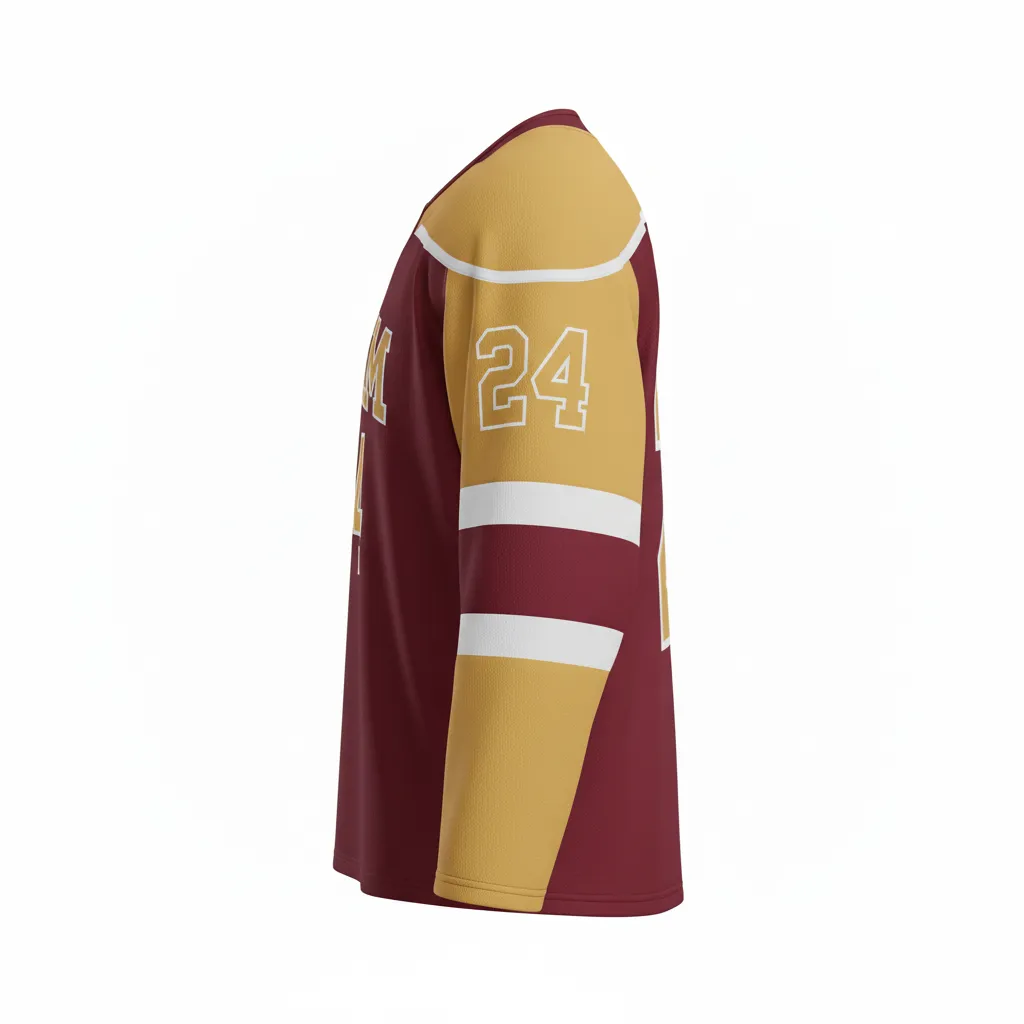 Custom Ice Hockey Practice Jerseys - Side View - KINEXA