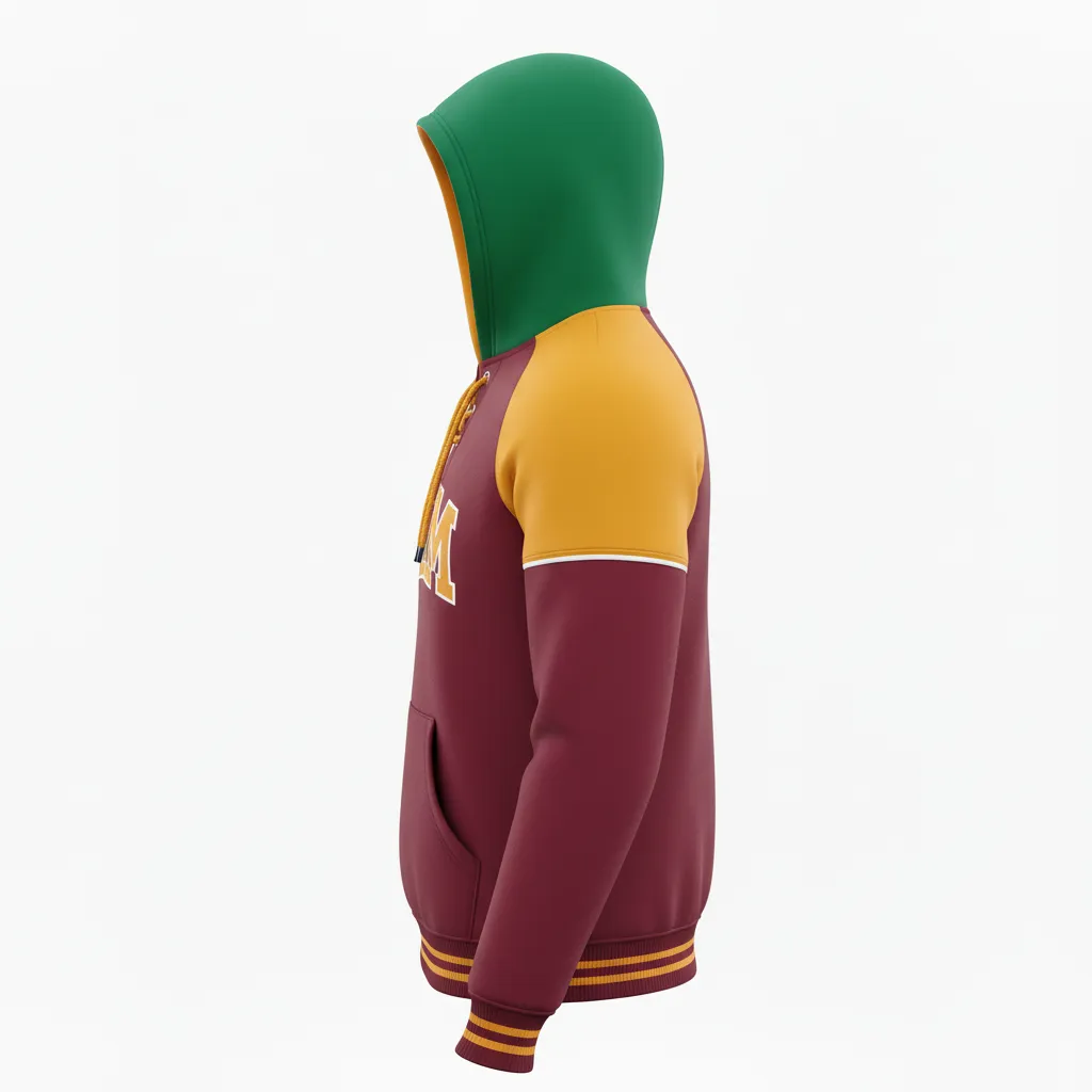 Custom Ice Hockey Pullover Hoodies - Side View - KINEXA