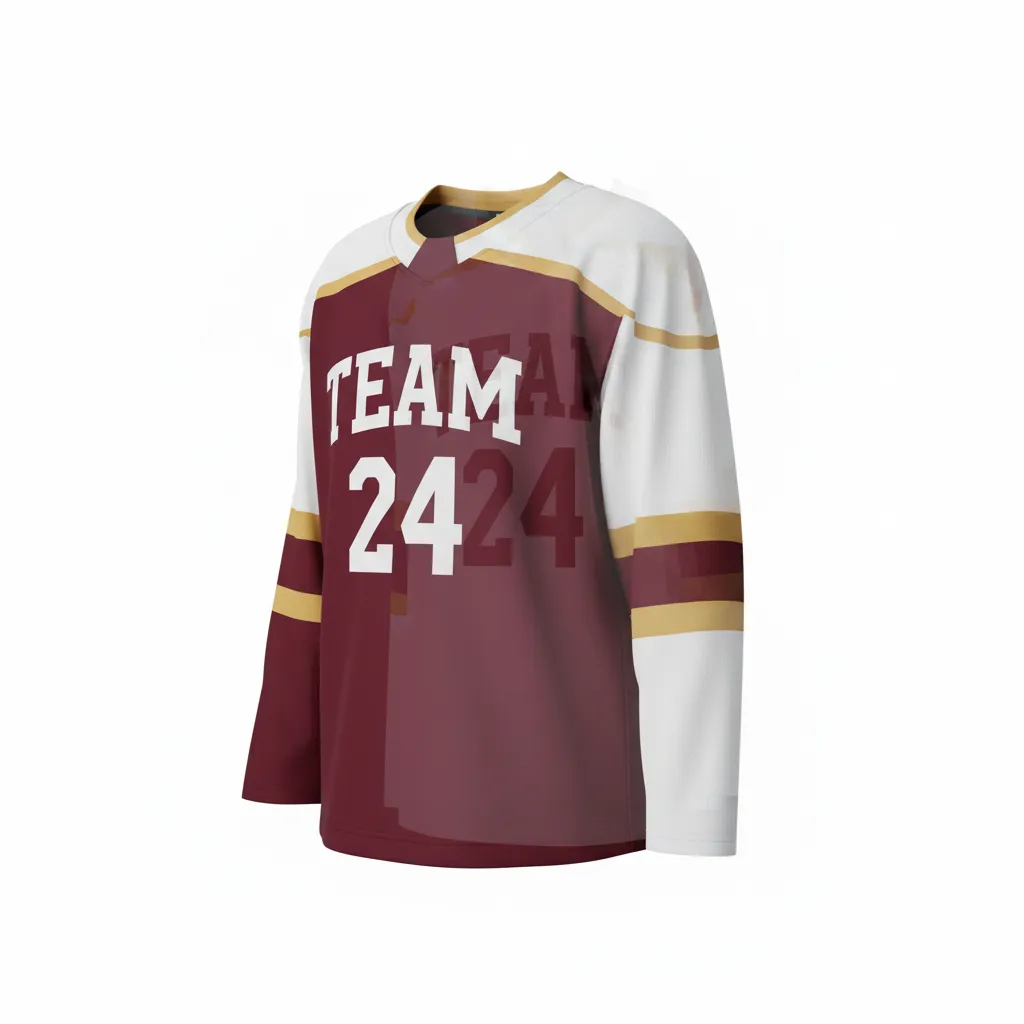Custom Ice Hockey Reversible Jerseys - Side View - KINEXA