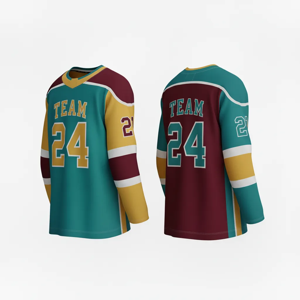 Custom Ice Hockey Reversible Hockey Jersey - Black - Cardinal - Front View - Kinexa Sportswear