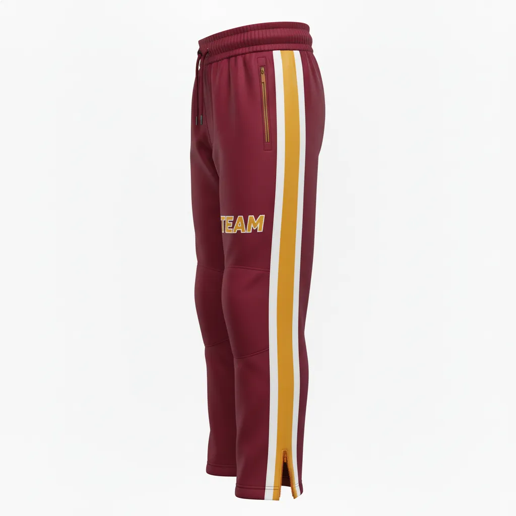 Custom Ice Hockey Track Pants - Side View - KINEXA