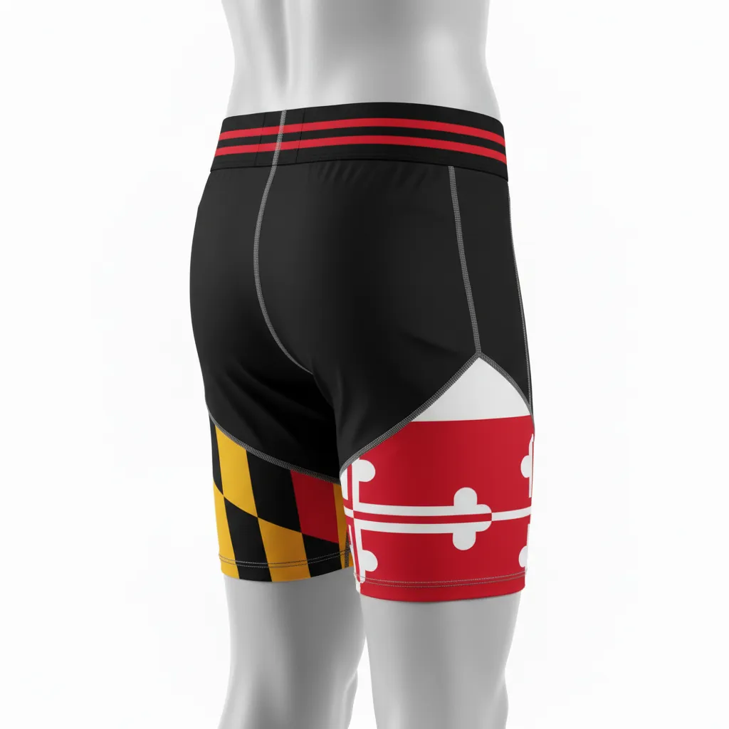 Custom Lacrosse Compression Shorts - Back View - KINEXA