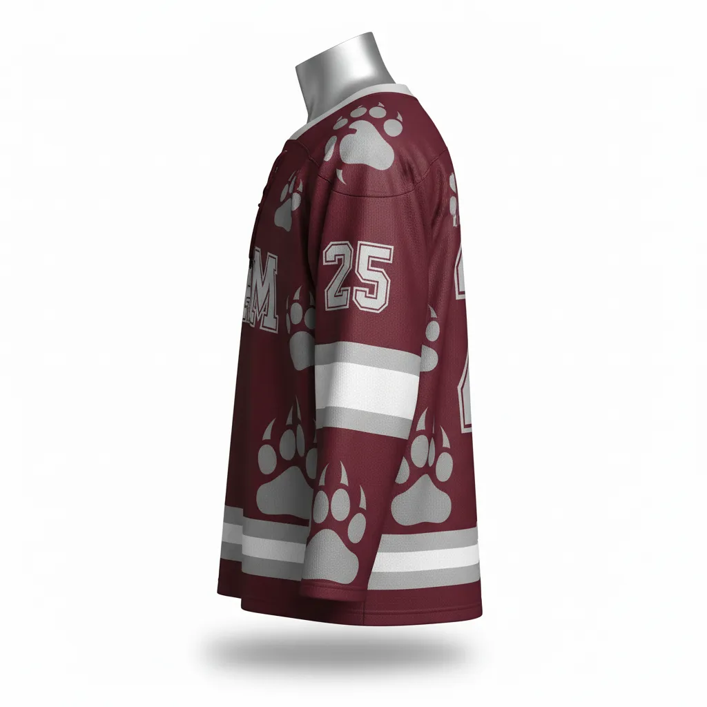 Custom Lacrosse Full Sleeve Jerseys - Side View - KINEXA