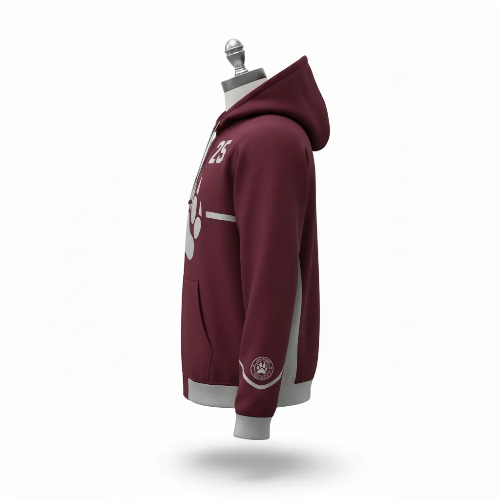 Custom Lacrosse Full Zip Hoodies - Side View - KINEXA
