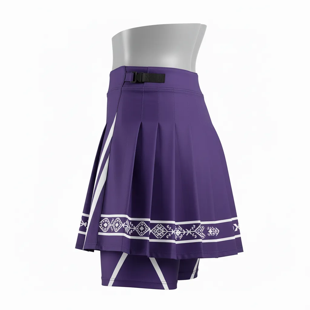 Custom Lacrosse Kilt Skirts - Back View - KINEXA