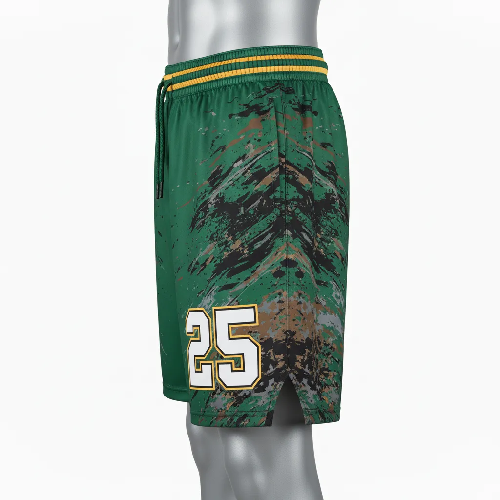 Custom Lacrosse Shorts - Side View - KINEXA