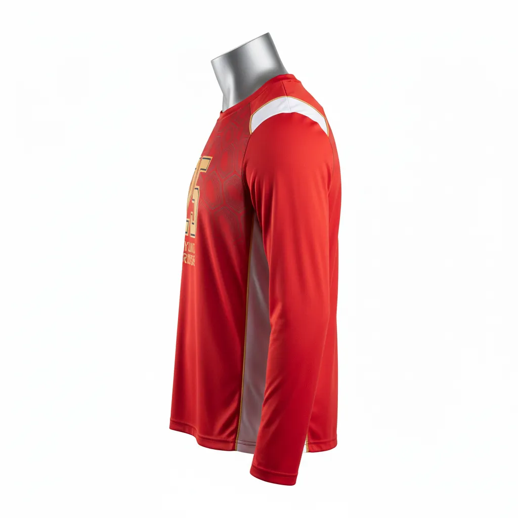 Custom Lacrosse Long Sleeve T-Shirts - Side View - KINEXA