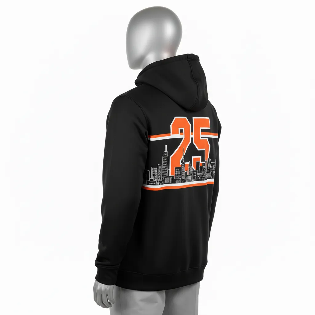 Custom Lacrosse Pullover Hoodies - Back View - KINEXA
