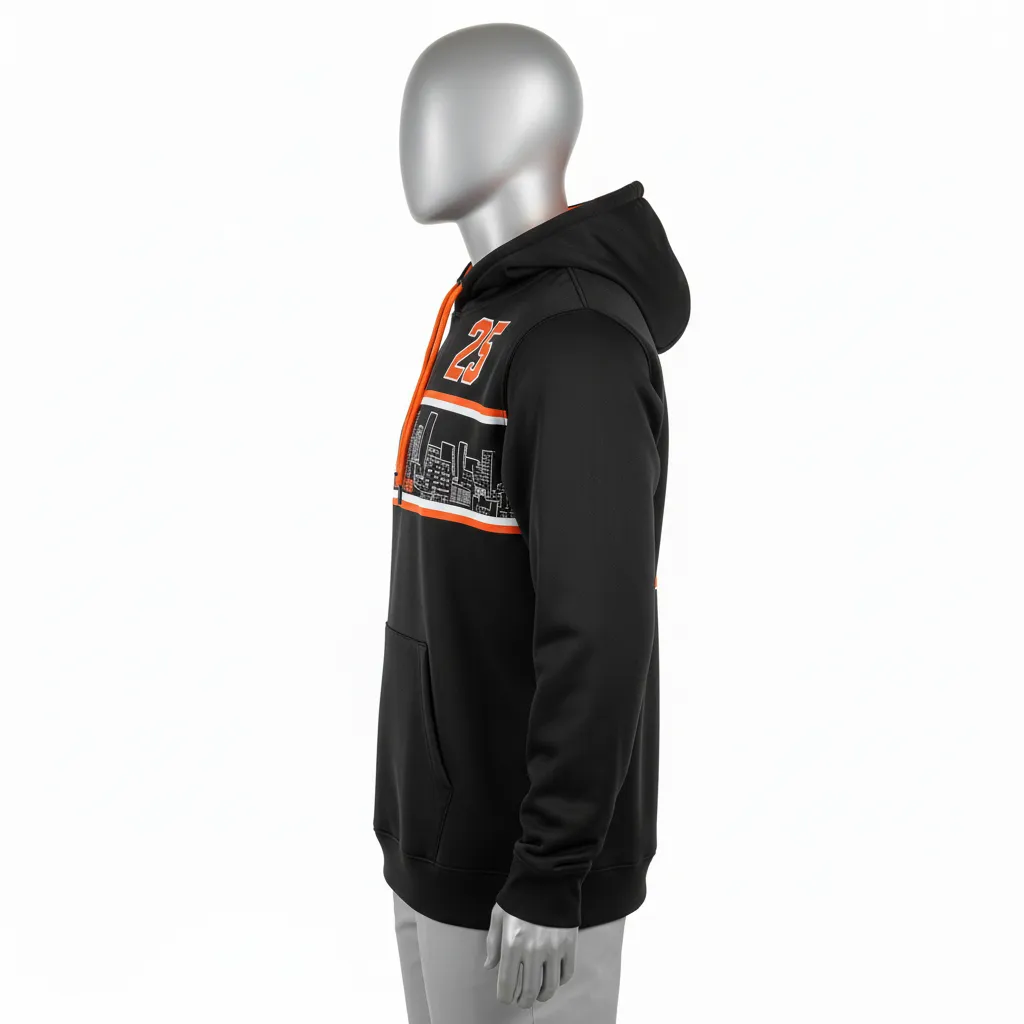 Custom Lacrosse Pullover Hoodies - Side View - KINEXA