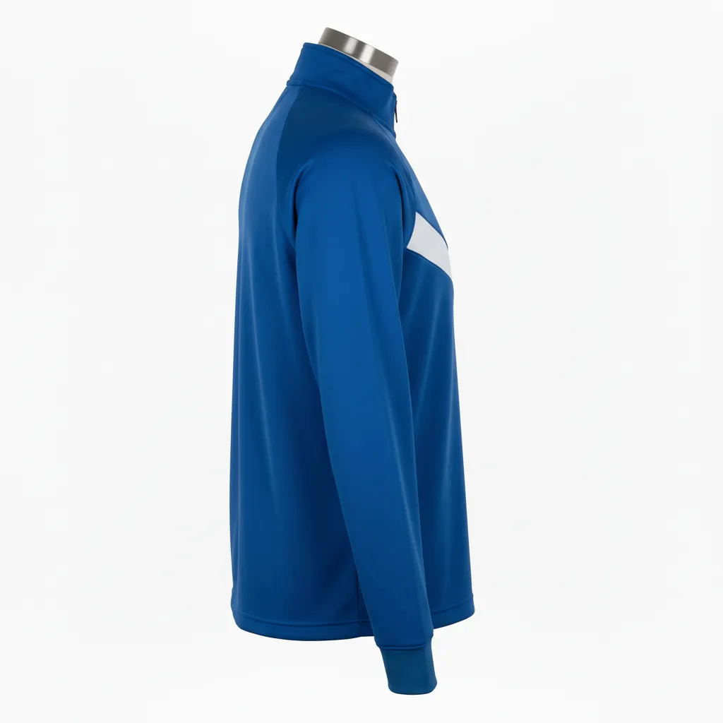 Custom Lacrosse Quarter Zip Pullovers - Side View - KINEXA