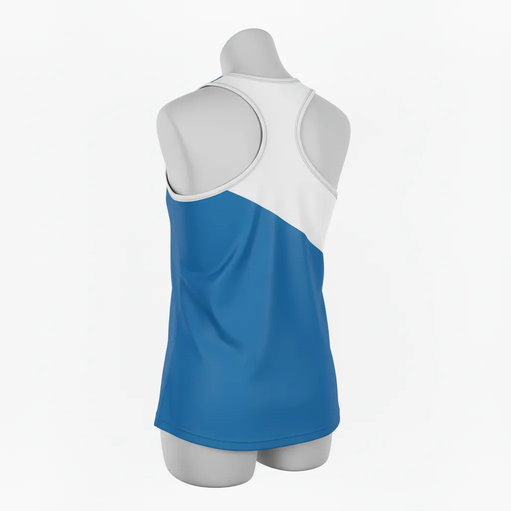 Custom Lacrosse Racerback Tank Tops - Back View - KINEXA