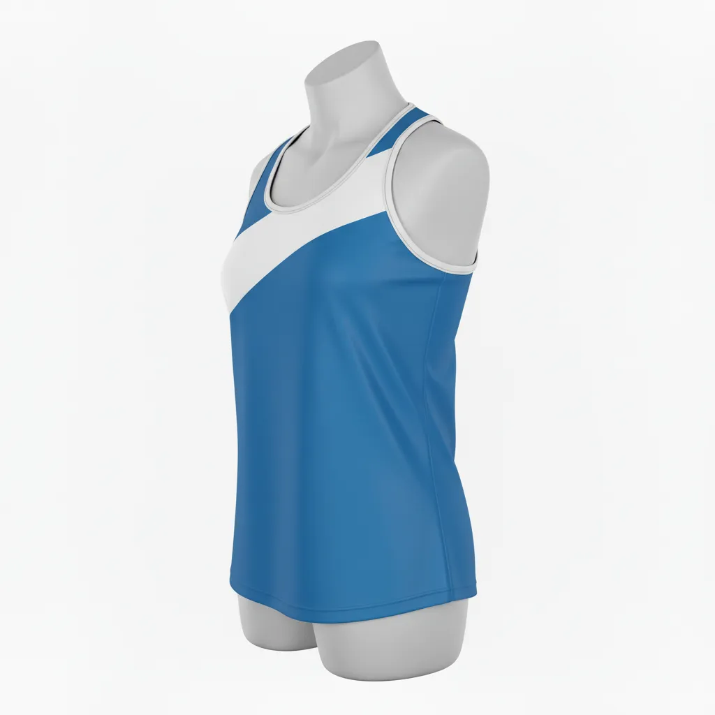 Custom Lacrosse Racerback Tank Tops - Side View - KINEXA