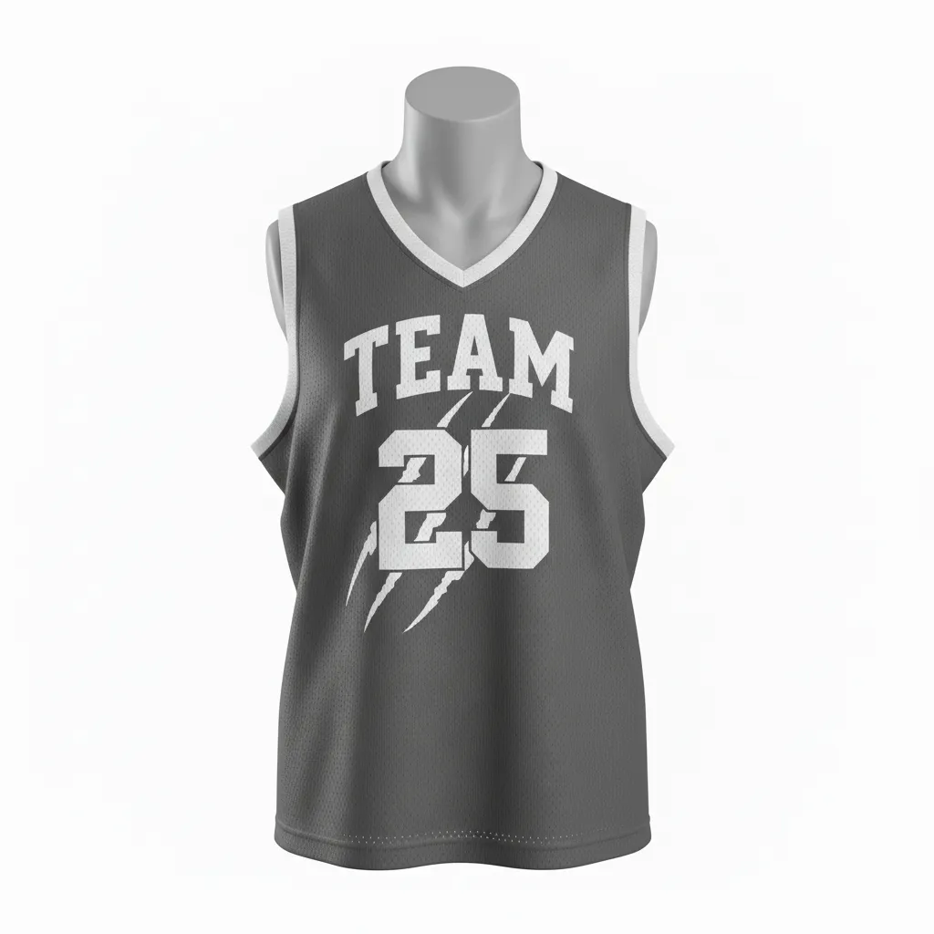 Custom Lacrosse Reversible Lacrosse Pinnie - Grey, Silver - Charcoal Wolf Pack Hunt - Front View - Kinexa Sportswear