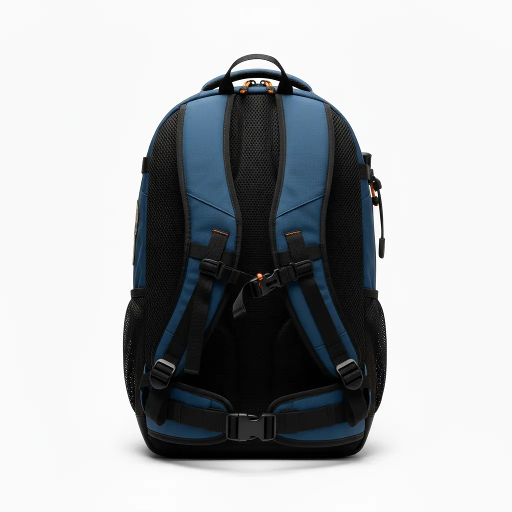 Custom Lacrosse Team Backpack - Gold, Black - Athletic Goal Dust Explosion - Back View - Kinexa Sportswear