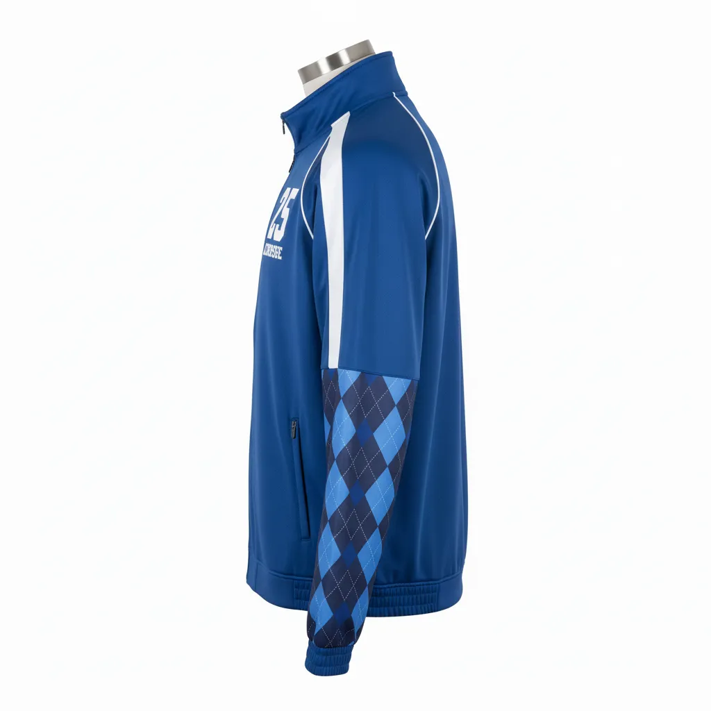 Custom Lacrosse Track Jackets - Side View - KINEXA